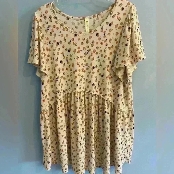 MTS | flutter sleeve baby doll knit blouse medium - Picture 2 of 9